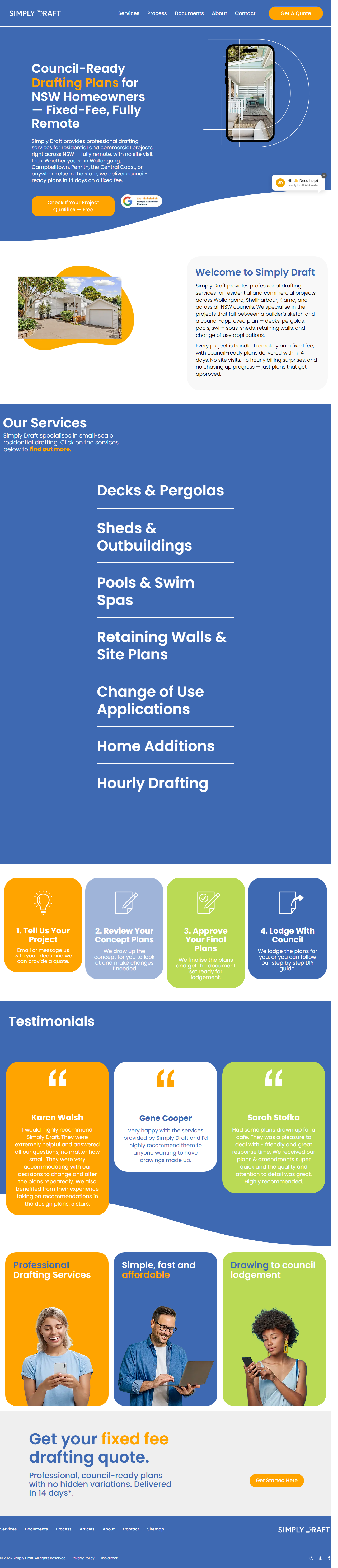 Simply Draft website